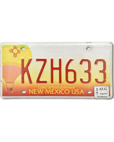 Americká ŠPZ New Mexico Baloon KHZ 633