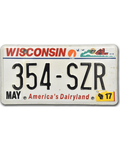 Americká ŠPZ Wisconsin Dairyland
