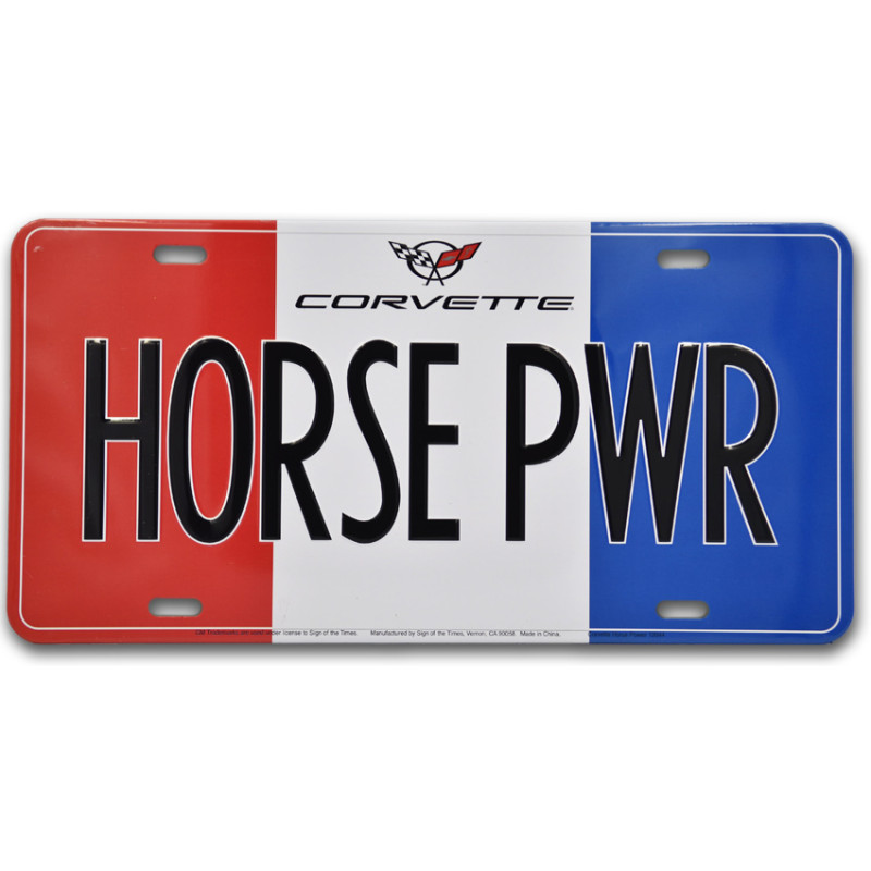 Americká ŠPZ Corvette Horse Power