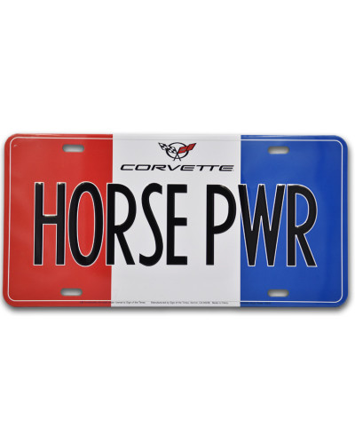 Americká ŠPZ Corvette Horse Power