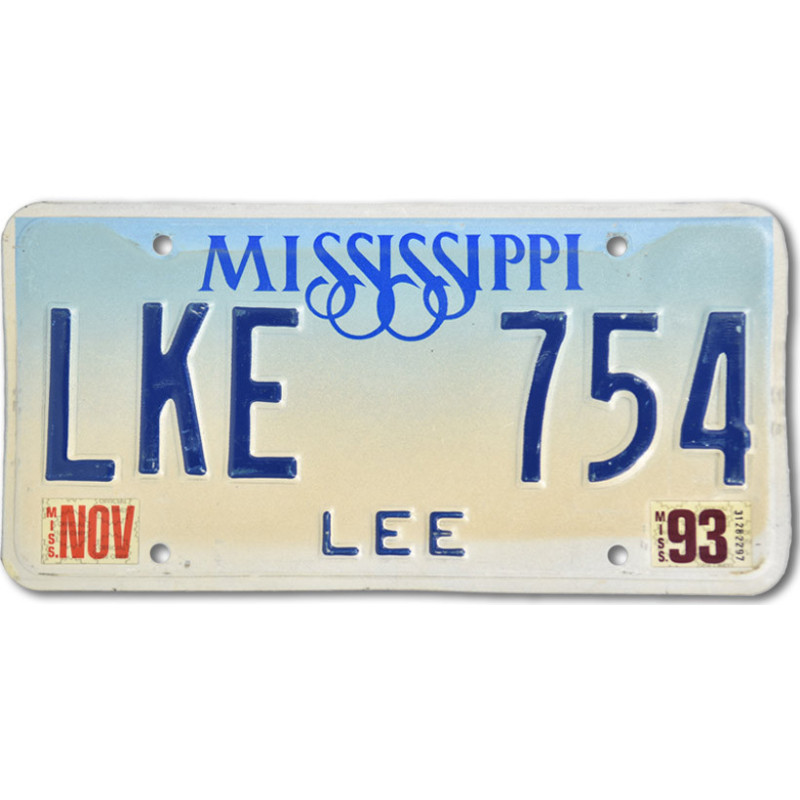 Americká SPZ Mississippi LKE 754