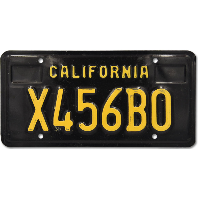 Americká ŠPZ California Black X456B0