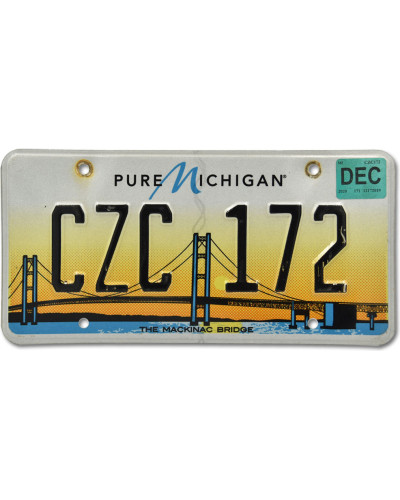 Americká ŠPZ Michigan Mackinac Bridge CZC 172