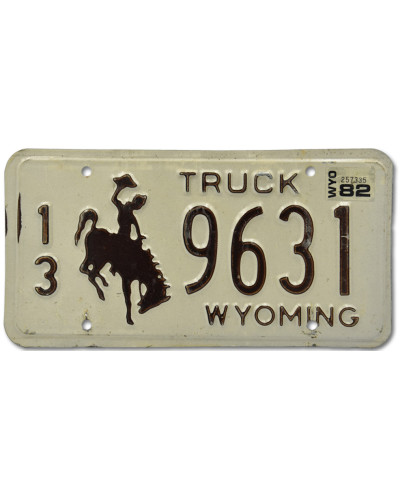 Americká ŠPZ Wyoming Truck Brown
