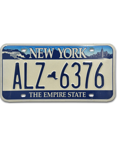 Americká ŠPZ New York The Empire State ALZ 6376
