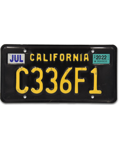 Americká ŠPZ California Black C336F1