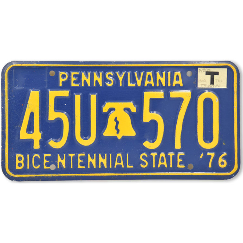 Americká ŠPZ Pennsylvania Bicentennial 1976