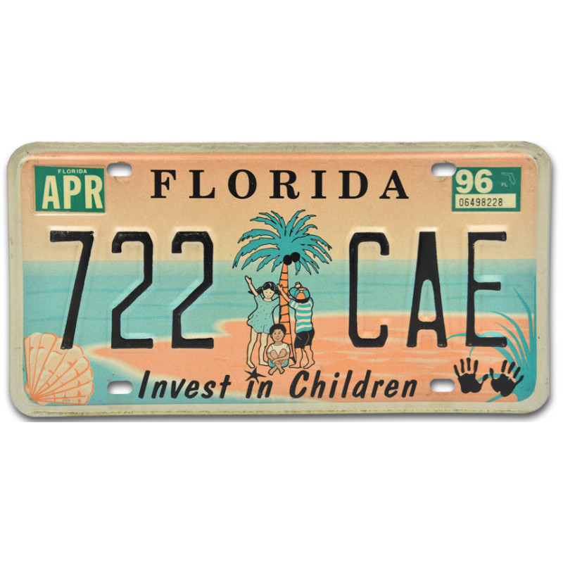 Americká ŠPZ Florida Children 722 CAE