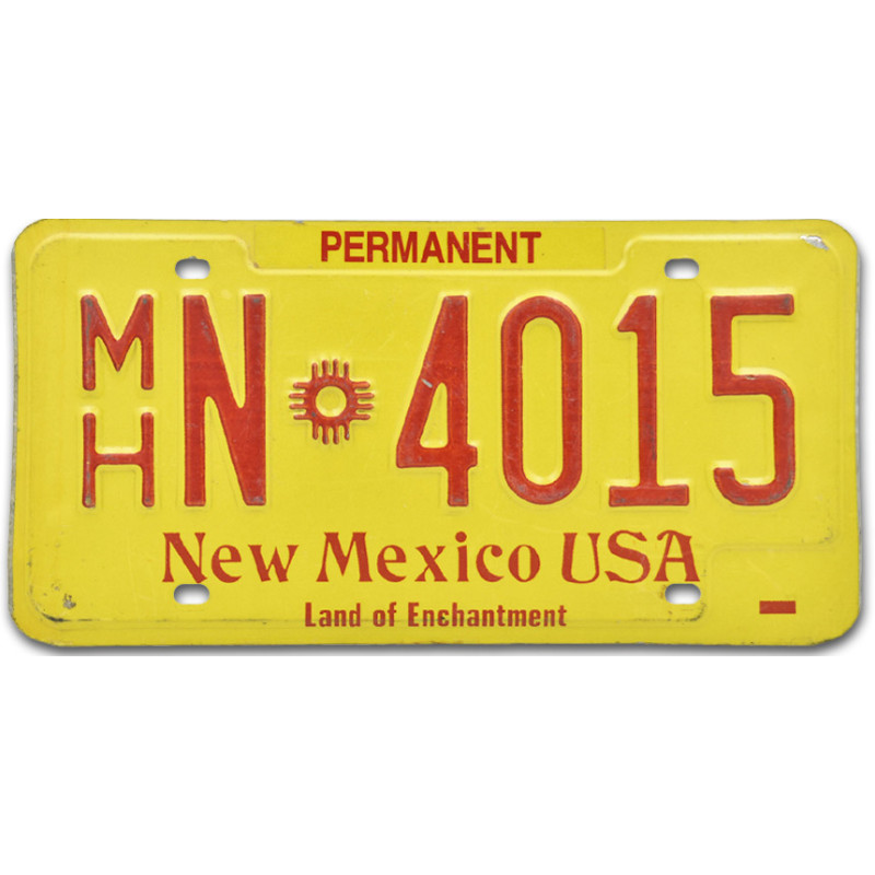 Americká ŠPZ New Mexico MHN.4015
