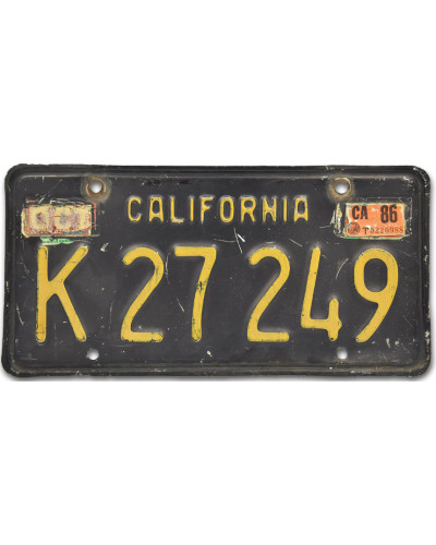 Americká ŠPZ California Black  K 27249