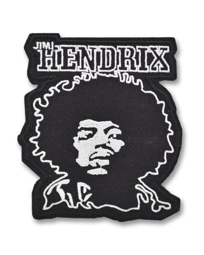 Nášivka Jimi Hendrix 9 cm x 8 cm
