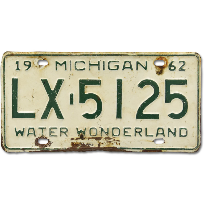 Americká ŠPZ Michigan 1962 Water Wonderland LX-5125