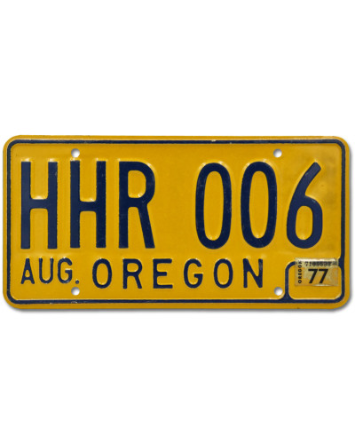 Americká SPZ Oregon Yellow HHR 006