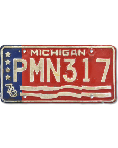 Americká ŠPZ Michigan 1976 Stars PMN317