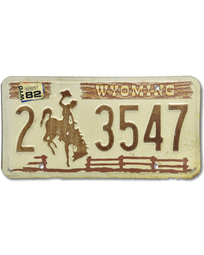 Americká ŠPZ Wyoming Fence Brown 2-3547