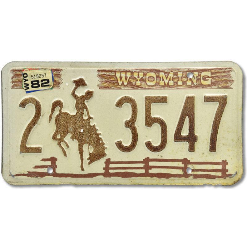 Americká ŠPZ Wyoming Fence Brown 2-3547