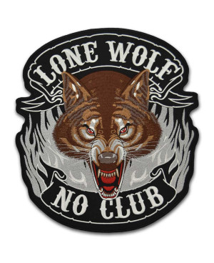 Nášivka BS Lone Wolf XXL na záda 28 cm x 25 cm