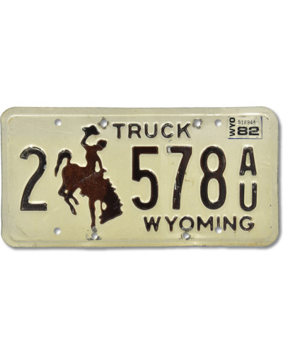 Americká ŠPZ Wyoming Truck Brown 2-578