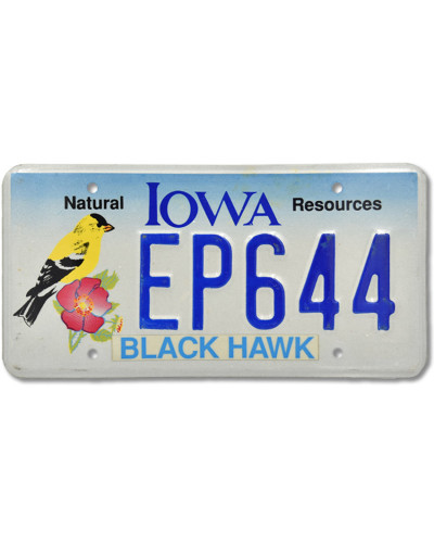 Americká SPZ Iowa Natural EP644