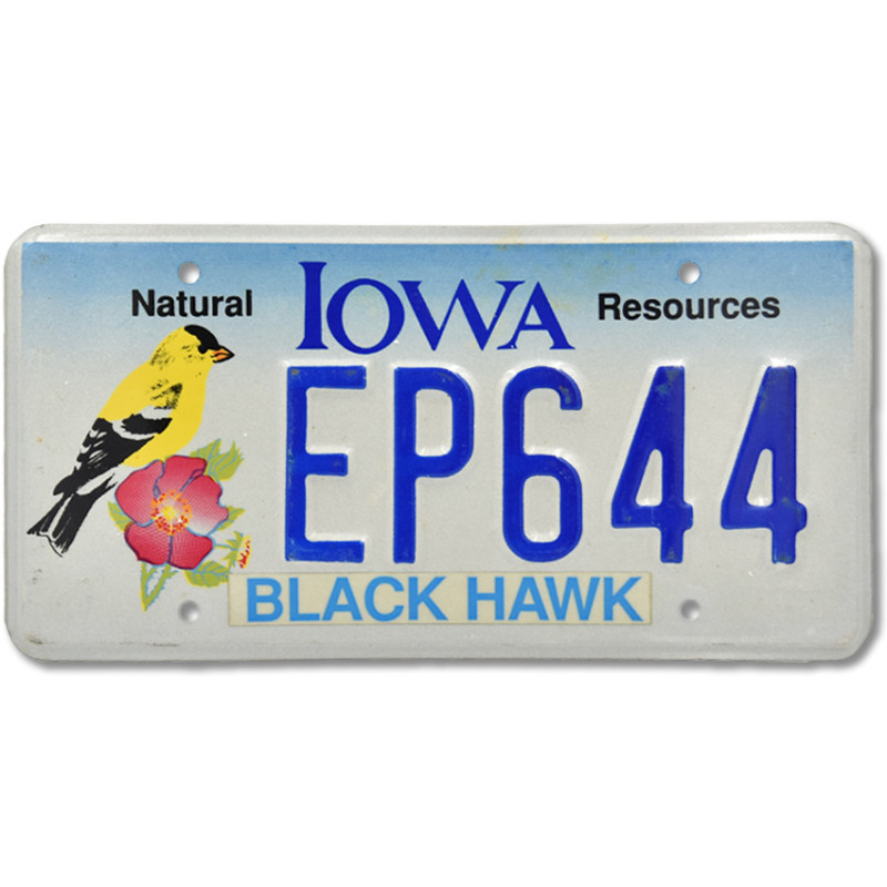 Americká ŠPZ Iowa Natural EP644