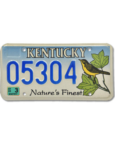 Americká ŠPZ Kentucky Natures Finest 05304