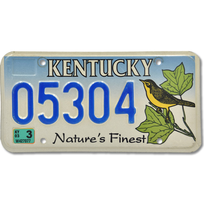 Americká ŠPZ Kentucky Natures Finest 05304