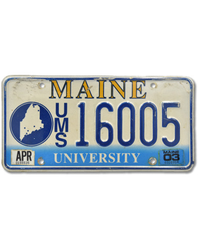 Americká ŠPZ Maine University 16005