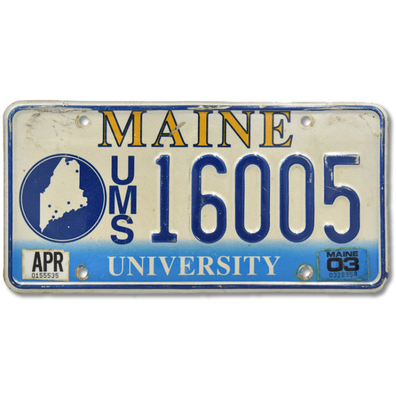 Americká ŠPZ Maine University 16005