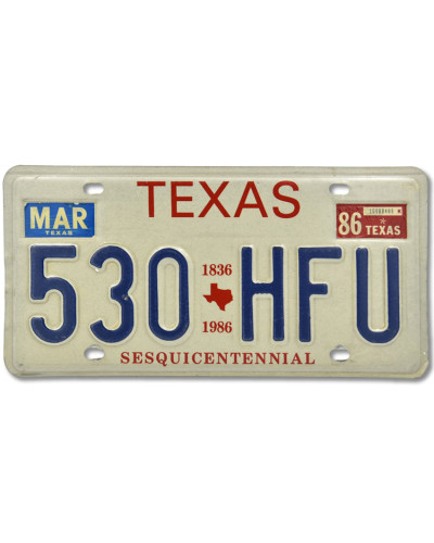 Americká ŠPZ Texas Sesquicentennial 503 HFU