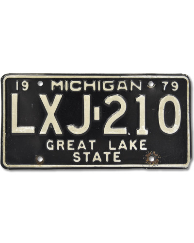Americká SPZ Michigan Black LXJ 210 front