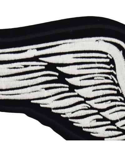 Moto nášivka Lebka s křídly XXL na chrbát 36 cm x 12 cm c
