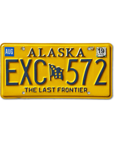 Americká ŠPZ Alaska Last Frontier EXC 572