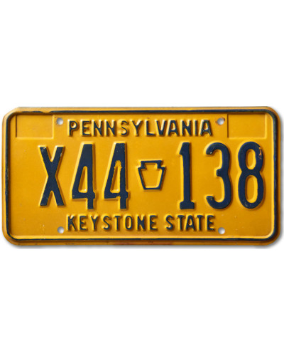 Americká ŠPZ Pennsylvania Keystone State Yellow