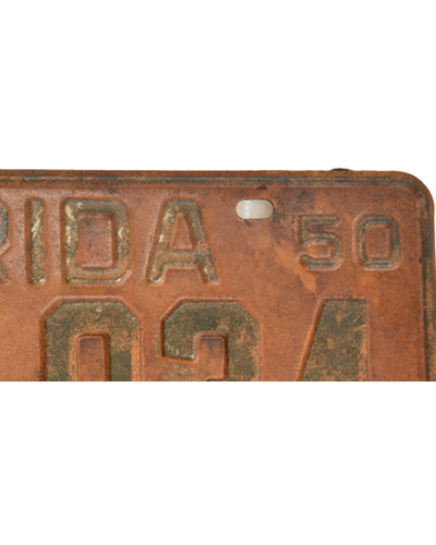 Americká SPZ Florida 1950 Rusty 8W-934 d