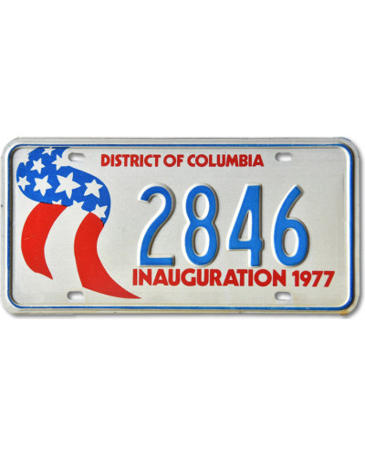 Americká ŠPZ Washington DC 1977 Inauguration 2846