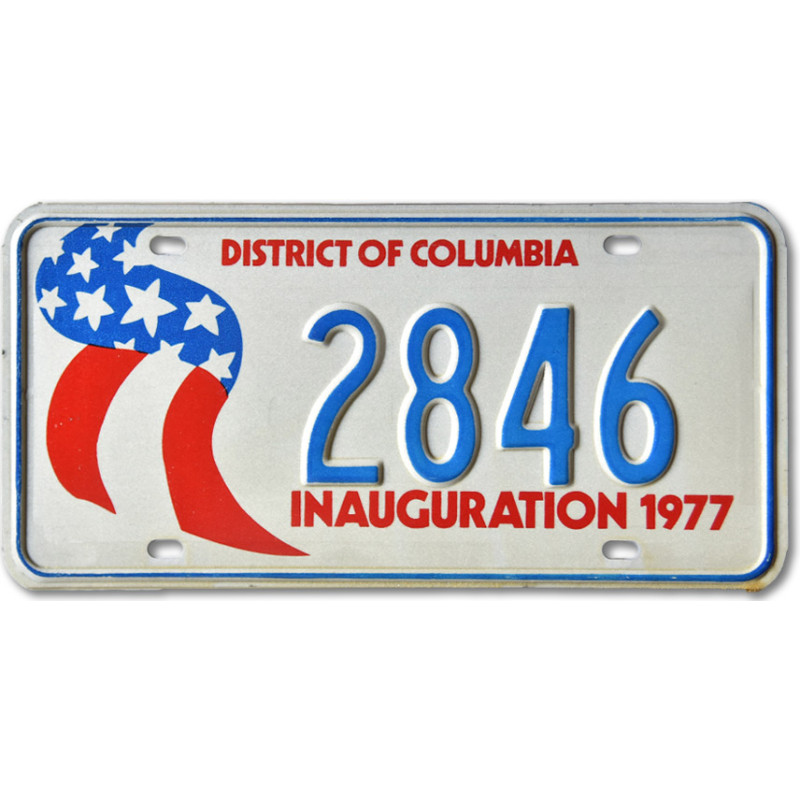 Americká ŠPZ Washington DC 1977 Inauguration 2846