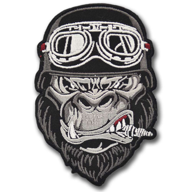 Moto nášivka Smoking Gorilla 11 cm x 7 cm