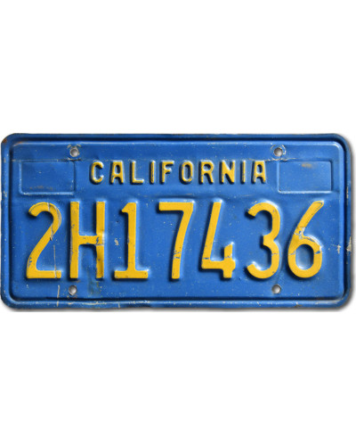 Americká ŠPZ California blue 2H17436 front