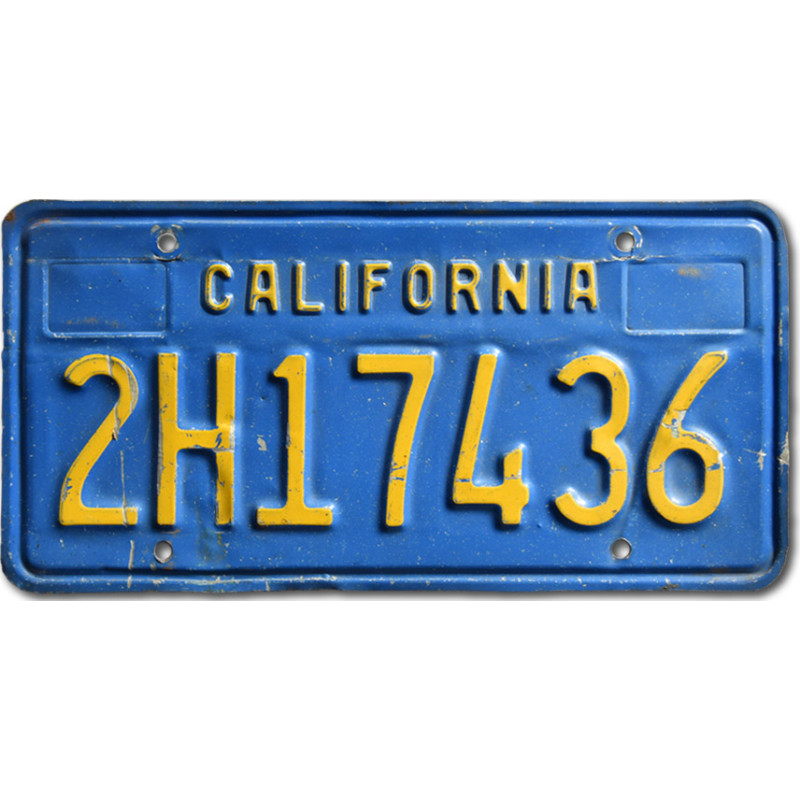 Americká ŠPZ California blue 2H17436 front