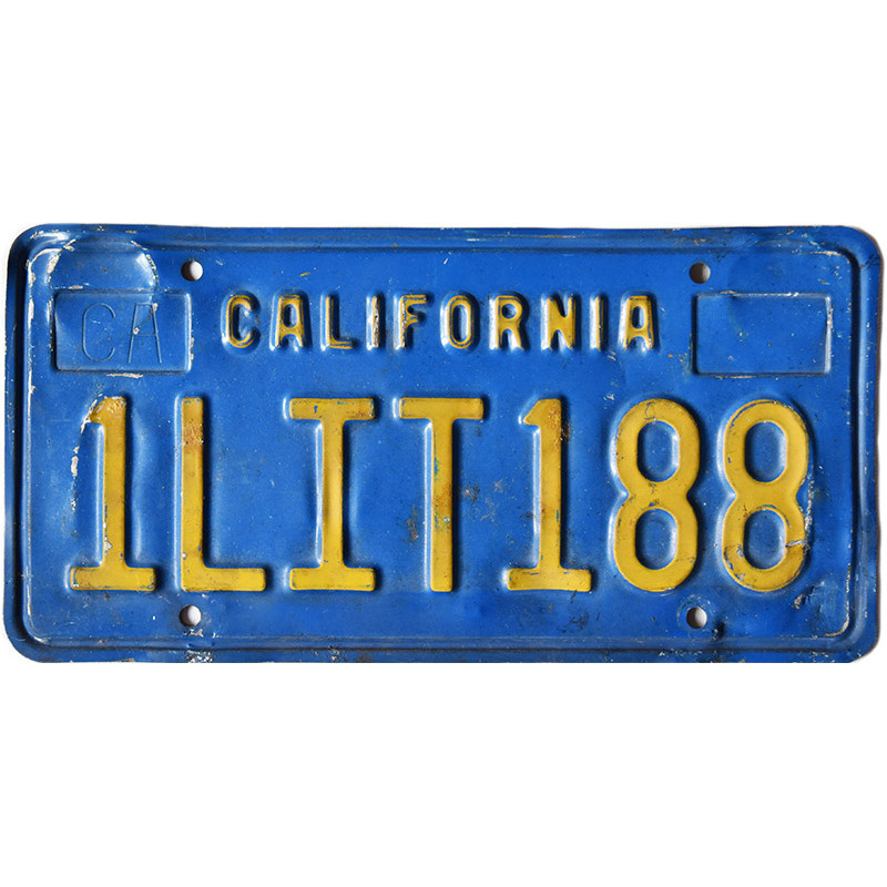 Americká ŠPZ California Blue 1LIT188