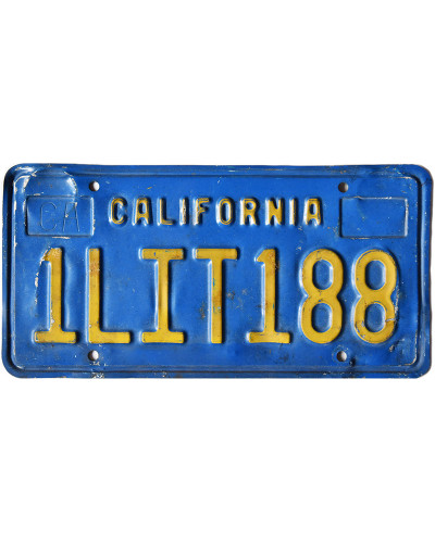 Americká ŠPZ California Blue 1LIT188