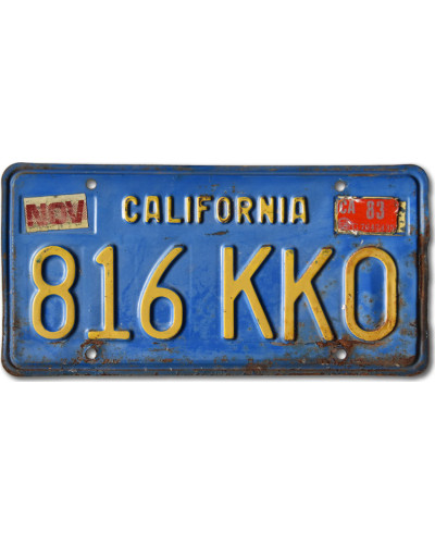 Americká ŠPZ California Blue 816 KKO