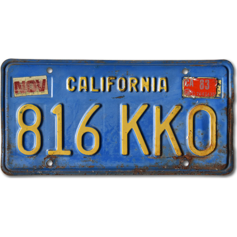 Americká ŠPZ California Blue 816 KKO