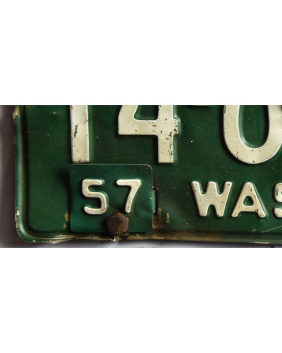 Americká ŠPZ Washington 1957 Green 14-627 C c