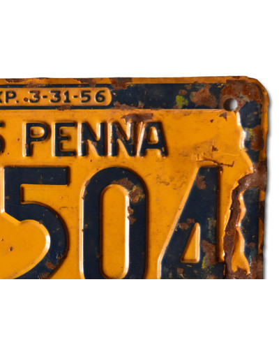 Americká ŠPZ Pennsylvania 1955 Yellow HR504 e