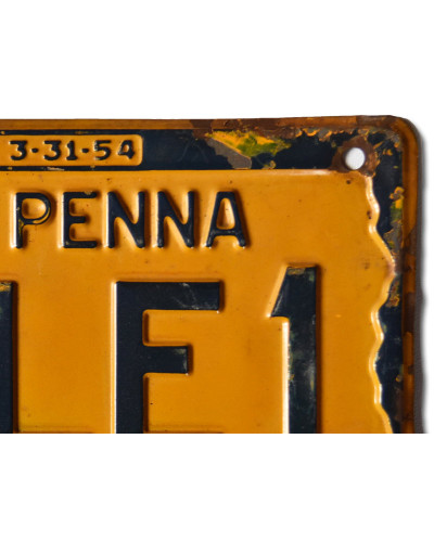 Americká ŠPZ Pennsylvania 1953 Yellow 95LE1 d
