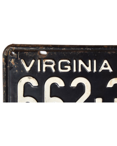 Americká ŠPZ Virginia 1960 Black 662-357 c