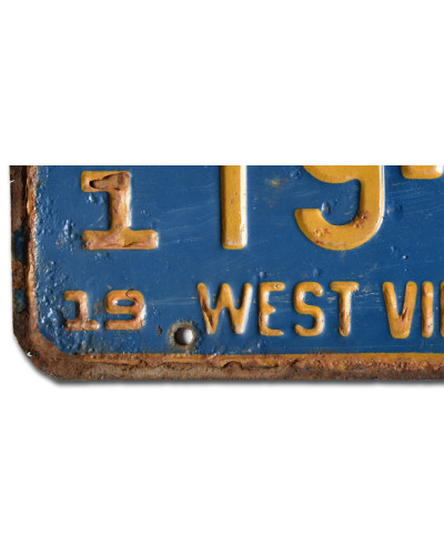 Americká ŠPZ West Virginia 1973 Blue 19-132 e