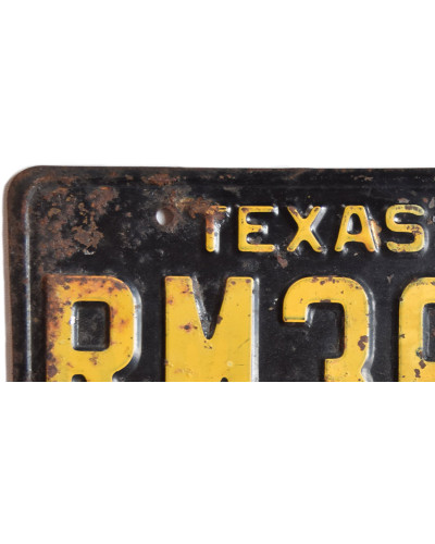 Americká SPZ Texas 1956 Black RM3634 front d