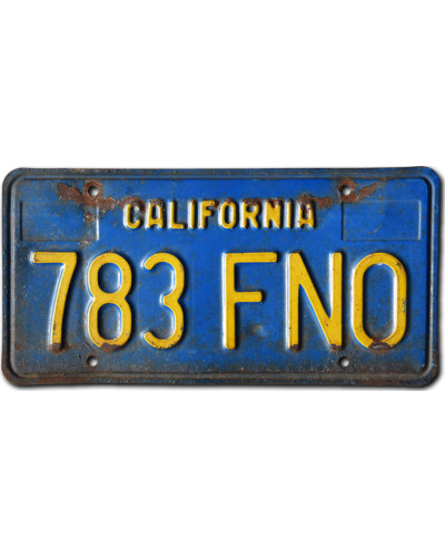 Americká ŠPZ California Blue 783 FNO